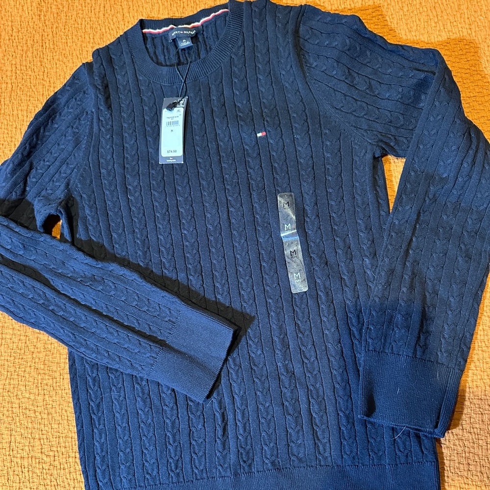 Tommy Hilfiger Cotton cable knit womens sweater